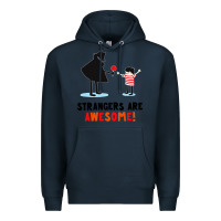 Navy strangers are awesome Premium Hoodie - artisFamous