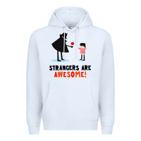 White strangers are awesome Premium Hoodie - artisFamous
