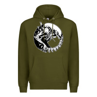 Army Green xenomorph Premium Hoodie - artisFamous