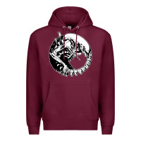 Burgundy xenomorph Premium Hoodie - artisFamous