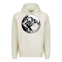 Oatmeal Heather xenomorph Premium Hoodie - artisFamous