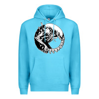 Ocean Blue xenomorph Premium Hoodie - artisFamous
