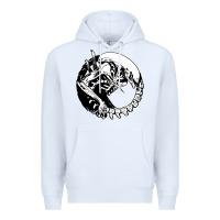 White xenomorph Premium Hoodie - artisFamous