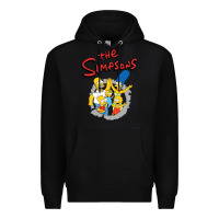 Black the simpsons funny family Premium Hoodie - artisFamous