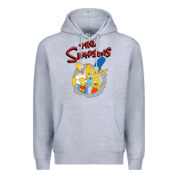 Heather Grey the simpsons funny family Premium Hoodie - artisFamous