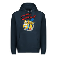 Navy the simpsons funny family Premium Hoodie - artisFamous