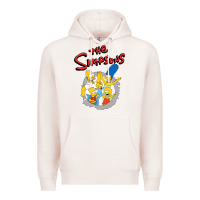 Pale Pink the simpsons funny family Premium Hoodie - artisFamous