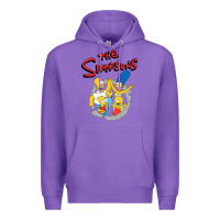 Purple the simpsons funny family Premium Hoodie - artisFamous