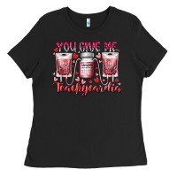 Black you give me teachcardia Ladies Tee - RacoonDesign