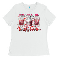 White you give me teachcardia Ladies Tee - RacoonDesign