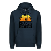 Navy summer vacation charlie don't surf Premium Hoodie - artisFamous