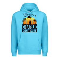 Ocean Blue summer vacation charlie don't surf Premium Hoodie - artisFamous