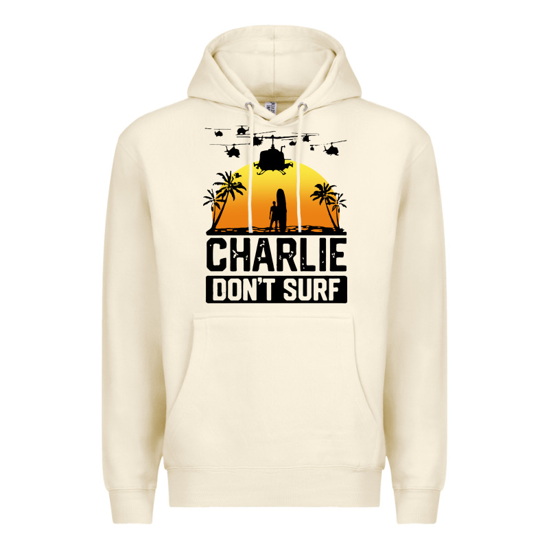 Summer Vacation Charlie Don't Surf Premium Hoodie by artisFamous | Teevron