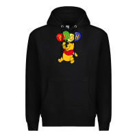Black hunny the pooh Premium Hoodie - artisFamous