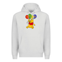 Dove Grey hunny the pooh Premium Hoodie - artisFamous