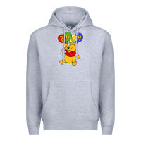 Heather Grey hunny the pooh Premium Hoodie - artisFamous