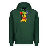 Sports Green hunny the pooh Premium Hoodie - artisFamous