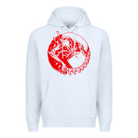 White xenomorph Premium Hoodie - artisFamous