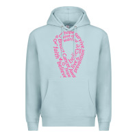 Blue Mist Pink Ribbon Premium Hoodie - artisFamous