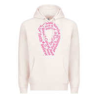 Pale Pink Pink Ribbon Premium Hoodie - artisFamous