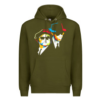 Army Green blues brothers Premium Hoodie - artisFamous