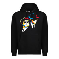 Black blues brothers Premium Hoodie - artisFamous