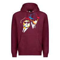 Burgundy blues brothers Premium Hoodie - artisFamous