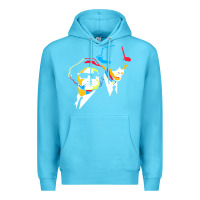 Ocean Blue blues brothers Premium Hoodie - artisFamous