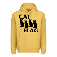 Antique Gold cat flag Premium Hoodie - artisFamous