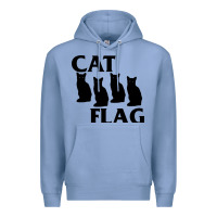 Colony Blue cat flag Premium Hoodie - artisFamous