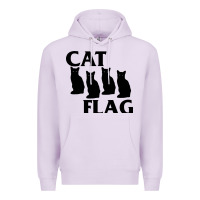 Lilac cat flag Premium Hoodie - artisFamous