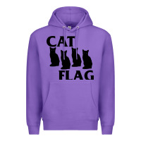 Purple cat flag Premium Hoodie - artisFamous