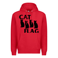 Red cat flag Premium Hoodie - artisFamous