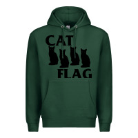 Sports Green cat flag Premium Hoodie - artisFamous