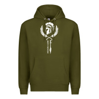 Army Green sparta krieger fitness   molon labe Premium Hoodie - artisFamous