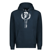 Navy sparta krieger fitness   molon labe Premium Hoodie - artisFamous