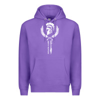 Purple sparta krieger fitness   molon labe Premium Hoodie - artisFamous