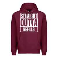 Straight Outta Refills Funny Pharmacy Technician Pharmacist Premium Hoodie | Teevron
