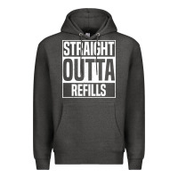 Charcoal Heather straight outta refills funny pharmacy technician pharmacist Premium Hoodie - artisFamous