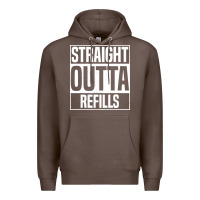Coffee straight outta refills funny pharmacy technician pharmacist Premium Hoodie - artisFamous