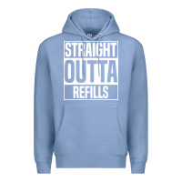 Colony Blue straight outta refills funny pharmacy technician pharmacist Premium Hoodie - artisFamous