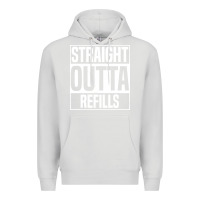 Dove Grey straight outta refills funny pharmacy technician pharmacist Premium Hoodie - artisFamous