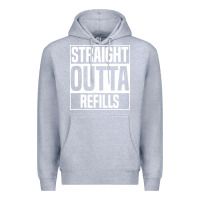 Heather Grey straight outta refills funny pharmacy technician pharmacist Premium Hoodie - artisFamous