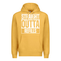 Mustard straight outta refills funny pharmacy technician pharmacist Premium Hoodie - artisFamous