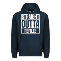 Navy straight outta refills funny pharmacy technician pharmacist Premium Hoodie - artisFamous