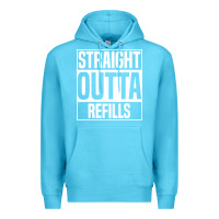 Ocean Blue straight outta refills funny pharmacy technician pharmacist Premium Hoodie - artisFamous