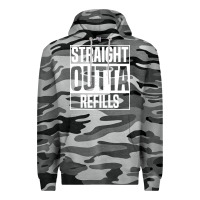 Slate Camo straight outta refills funny pharmacy technician pharmacist Premium Hoodie - artisFamous
