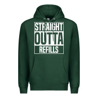 Sports Green straight outta refills funny pharmacy technician pharmacist Premium Hoodie - artisFamous