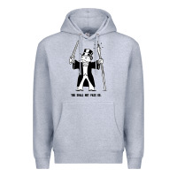 Heather Grey you shall not pass go Premium Hoodie - artisFamous