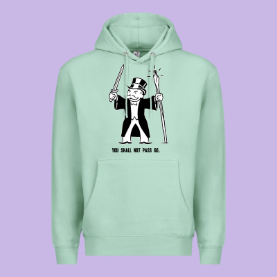 You Shall Not Pass Go Premium Hoodie Designed By Artisfamous